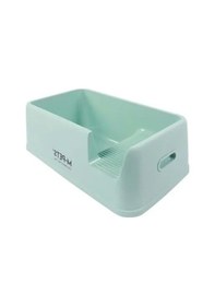 Resim Açık Kedi Tuvaleti Sea Green Renk Kolay Temizlik İçin Açık Ahşap 