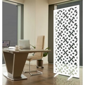 Resim Liar Ahşap Seperatör (Paravan) - KSP-54 - (10 mm) - (69 cm x 139 cm) - (Beyaz) 