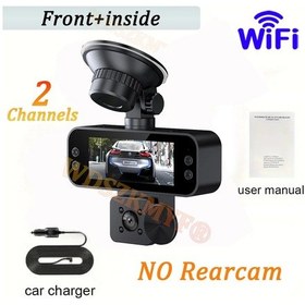 Resim 2025 Yenı 3 K Wıfı Konol Araba Dvr'ı 1080 P Araç Kamerası Arabalar İçin Ön Ve D 64g X432-wıfı-2cam 