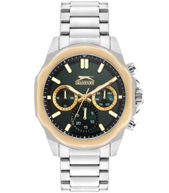 Resim Slazenger Sl.09.2388.2.02 Quartz Çelik Gri Yeşil Kadran 44 Mm Erkek Kol Saati 