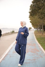 Resim Ryzi Moda Kadın Tesettür Eşofman Takımı Fermuarlı Alt Üst Takım 