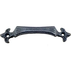 Resim Azrlya Antika Tarz Dekoratif Pirinç Lale Mobilya Kulbu - 27X115 Mm, Oksit 