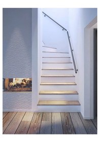 Resim Alüminyum Merdiven Korkuluk Yaşlı Engelli Duvar Tutamağı 101 Cm -150 Cm. Aralığında Istenilen Ölçüde 101-150cm Arası 