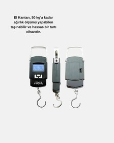 Resim Portatif Dijital El Kantarı Bavul, Kargo Ve Paket Tartı Cihazı 50 Kg 
