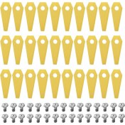 Resim Seeppitous 9x Titan Bıçak Yedek Bosch Indego Robotik Çim Biçme Makineleri 800, 1000 1200, 350, 400 ve 450 30 Pcs Için (Yurt Dışından) 
