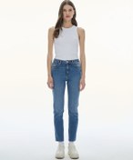 Resim Ltb Ronna X Yüksek Bel Dar Paça Slim Kadın Jean Pantolon 010095164015819 - 55278 Koyu Mavi 