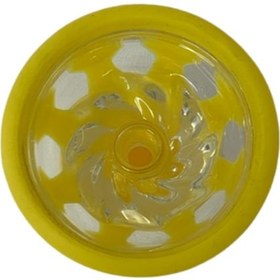 Resim Elenor Nargile Bölmeli Silikon Cam Lüle Sarı 