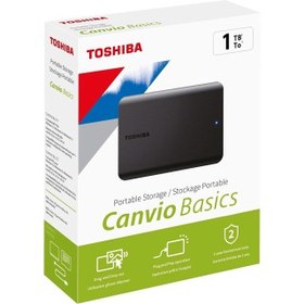 Resim TOSHIBA HDTB510EK3AA, Canvio Basic, 1TB, 2.5" USB 3.2, Taşınabilir, Harici HDD, (Black) 