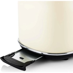 Resim Westinghouse Ekmek Kızartma Makinesi - Retro Series 2 Slice Toaster Beyaz (Krem) 