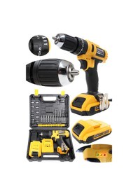 Resim Bulldozer Çift Akülü 24vr Darbeli 24 Parça Aksesuar Setli Şarjlı 