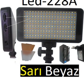 Resim PDX Kameralar Için 228 Led Bataryalı Kamera Işığı 