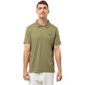 Resim Jack Wolfskin Travel Polo Erkek Yeşil Polo Tişört 