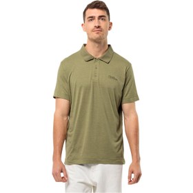 Resim Jack Wolfskin Travel Polo Erkek Yeşil Polo Tişört 