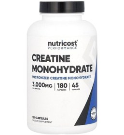 Resim Nutricost Creatine Monohydrate 3000 Mg 180 Kapsül 