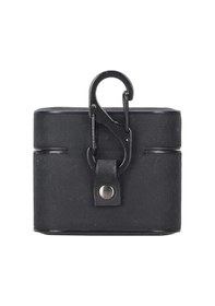 Resim Casquet Apple Uyumlu AirPods 3.nesil Deri Kılıf G1 Siyah Siyah 