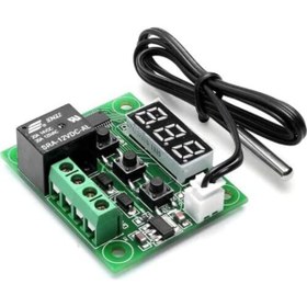 Resim Yıldızan TTKTEKNOLOJİ 12V Dijital Led Göstergeli Termostat Kartı-W1209 KRK 395519 