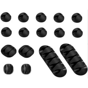 Resim epazzar Yeni Nesil Kablo Toparlayıcı Düzenleyici Set 16 Adet 