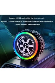 Resim Platoon Pl-4598 Bt+tf+fm+tws+usb Type-c Girişli Işıklı Lastik Speaker G2389 