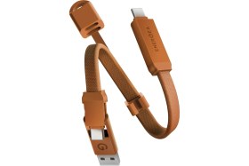 Resim Energea Sheath Key 15CM 60W 2in1 Type-C To Type-C ve Usb-A Hızlı Şarj Kablo - Turuncu 