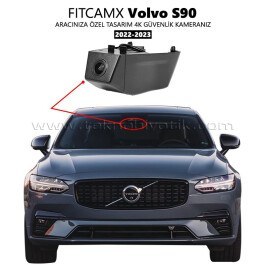 Resim FitCamX - Volvo S90 Modele Özel 4K Araç Kamerası (2022-2023) (FT-J6322-S90) 