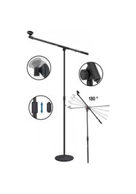 Resim Lastvoice Bms-02 Hareketli Kol Döküm Tabanlı Boy Mikrofon Standı Sehpası 