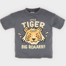 Resim DeFacto Erkek Bebek Kaplan Baskılı Kısa Kollu Tişört E0946A525SMGR452 