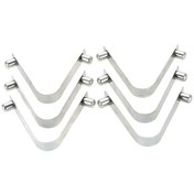 Resim Teltree M2165 9mm Çelik Yaylı Kıskaç Seti - 6 Adet, Dayanıklı Ve Esnek, Yuvarlak Ve Kare Tüpler İçin Uygun 