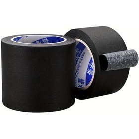 Resim Gateesat 10 Metre 1 Rulot Siyah Yazılabilir Lekesiz Maskeleme Bandı 393.7inç 50mm 
