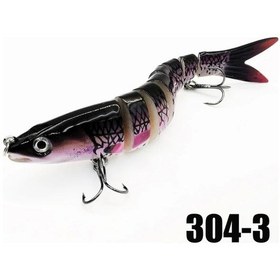 Resim Fochsia 304-3 Çok Eklemli Yavaş Batan Yapay Yem Tatlı Su Tuzlu Su Alabalık Levrek Balıkçılık Malzemeleri 20g 13.5cm 