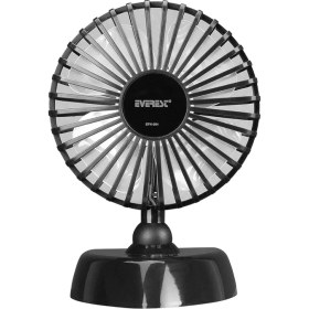 Resim Misda Store Everest EFN-504 2 Kademeli 3500 Rpm Masa Üstü USB Fan Soğutucu Vantilatör Klima USB Girişli Metal Serinletici Fan Mini Vantilatör Fan Klima Aşağı Yukarı Ayarlabilir Sessiz Çalışma (FAN-504) 