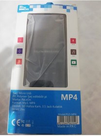 Resim JUNGLEE 8 Gb Ekranlı Mp3 Çalar Fm Radyolu Mp4 Player Mavi 