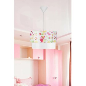 Resim Evlight Çocuk Odası Pembe Sarkıt Avize 