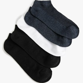 Resim Erkek Basic 5'li Patik Çorap Seti Çok Renkli 