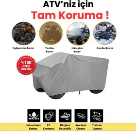 Resim Dokaca Gri Tgb Blade 550 Lt Irs Atv Brandası, Atv Koruyucu Örtüsü 