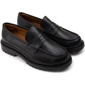 Resim Deery Hakiki Deri Siyah Loafer Kadın Ayakkabı - 01903zsyhp02 Siyah 