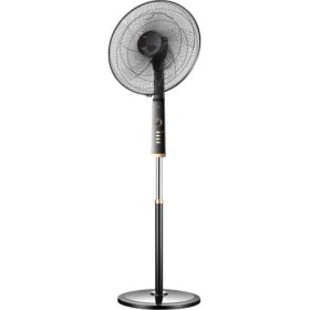 Resim Raks Sf 18 Lindos Ayaklı Vantilatör 75W Siyah 45 cm Çapında 5 Kollu Pervane ile Ayarlanabilir Hız 