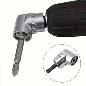 Resim Yüksek performanslı dik açı matkap ucu, 105 derece tornavida soket braketi adaptörü, ayarlanabilir matkap aksesuarı 
