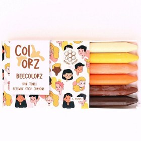 Resim Colorz 6'lı Ten Renkleri Doğal Balmumu Sert Kalem Pastel Boya Seti 