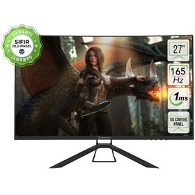 Resim Gamepower Mark M30 27" 1 MS 165 Hz Full HD Curved VA LED Monitör 