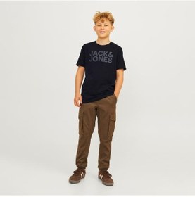 Resim Jack & Jones Jack&jones Corp Logo Erkek Çocuk Siyah Tişört 