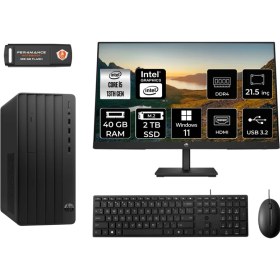 Resim Hp Pro Tower 290 G9 Intel Core I5 13500 40GB 2tb SSD 21.5" Fhd Monitör 8T2W9ES W11H Masaüstü Bilgisayar & Per4 USB Bellek 8T2W9ESMNT389 