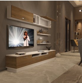 Resim Decoraktiv Trendstyle 5220 Mdf Tv Ünitesi Tv Sehpası - Beyaz - Pera 