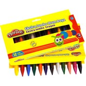 Resim NessiWorld Play-Doh 12 Renk Extra Jumbo Crayon 