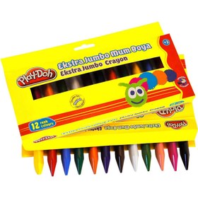 Resim NessiWorld Play-Doh 12 Renk Extra Jumbo Crayon 