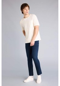 Resim DeFacto Carlo Skinny Fit Ekstra Dar Kalıp Normal Bel Ekstra Dar Paça Jean Pantolon B3620AX24SPNM83 