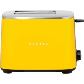 Resim Retro Sarı Ekmek Kızartma Makinesi, Şık ve Kullanışlı Mutfak Cihazı 