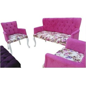 Resim Bengimobilya Berjer Çay Set Kayın Lüken Aslan Iskelet Parlak Beyaz Kapitone Bo (381686251) 