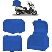 Resim MKG Honda Nc 700 Fc Motosiklet Servis Çantası Mavi 140 Lt Pizza Servis Arka Bagaj 