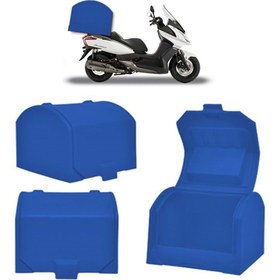 Resim MKG Honda Nc 700 Fc Motosiklet Servis Çantası Mavi 140 Lt Pizza Servis Arka Bagaj 