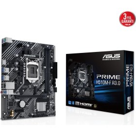 Resim Asus Prıme H510M-F R3.0 H510 2xddr4 HDMI 1xglan 1xm.2 1200PIN Anakart 